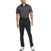 adidas Ottoman Polo Shirt Striped Three-Button Short Sleeve Men Tops Gray IU4364