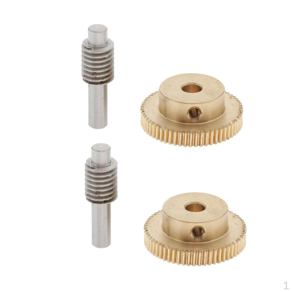 

2 модуля латунного червячного редуктора 0,5 с колесом 60,