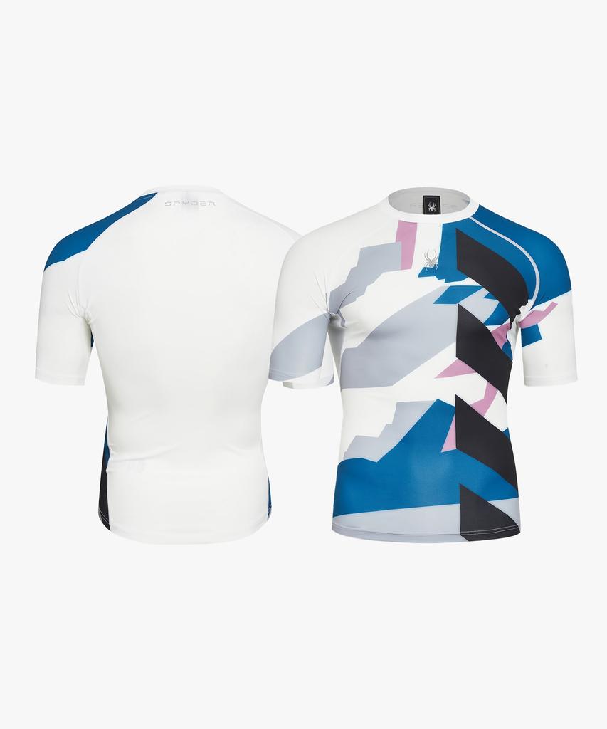 SPYDER Men'S Training Pro-Web Pattern Compression Short Sleeve Sphpcncs201Mwht