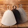 3 Pieces Felt Sauna Hat Reusable Cap with Hanging Loop Lightweight