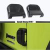 For 19-22 Suzuki Jimny Carbon Fiber ABS Rear Trunk Tailgate Hinge Cover Trim 2pc