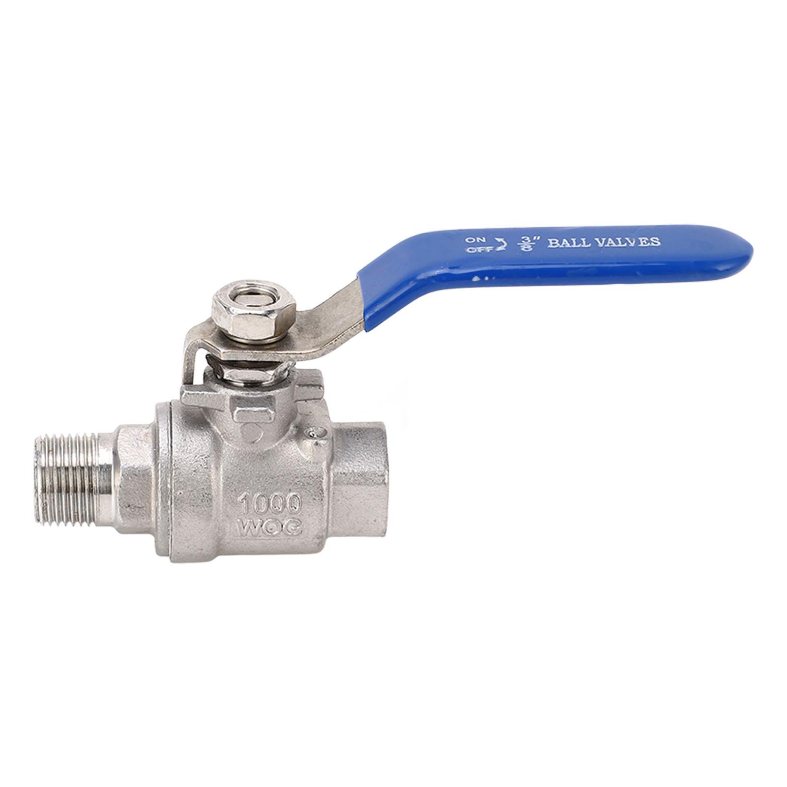 

Full Port Ball Valve 3 8 Inch BSPT Male and Female Thread Pipe Fitting 16kg Stainless Steel Ball Valve