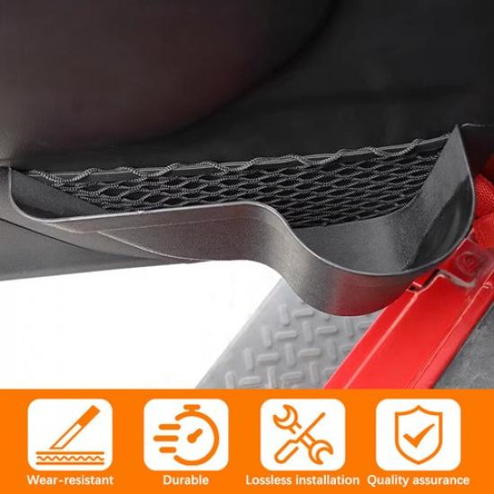 2X Front Door Net Pocket Storage Box Organizer For Jeep Wrangler JK 11+ NEW