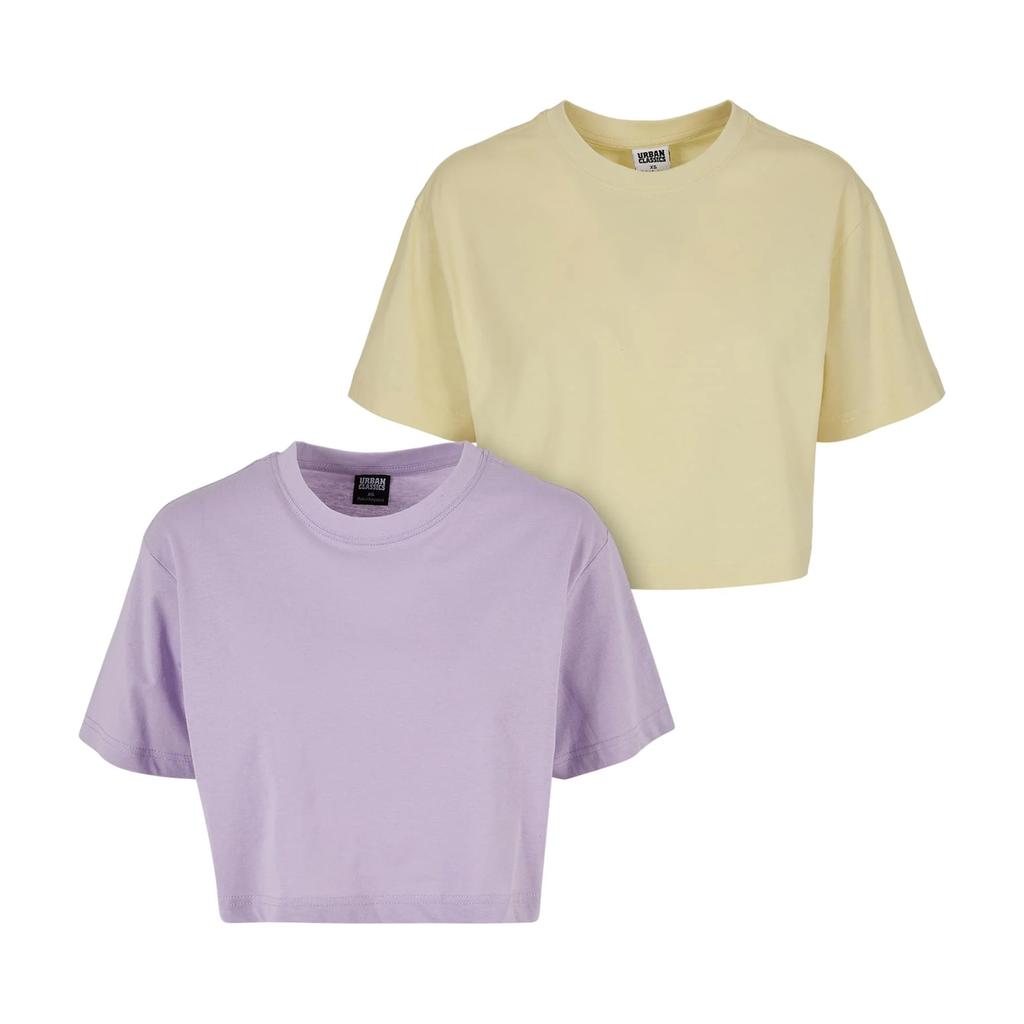 Urban Classics Womens/Ladies Short Oversized T-Shirt (Pack of 2)