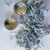 200Pcs Pre Tabbed Cotton Candle Wicks Cores with Metal Sustainer Base for DIY Tealight Candle Crafting and Home Use