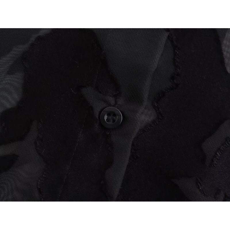 Jnleaog Autumn New Women's Clothing Fashion Style French Retro Patchwork Fabric Shirt 7484161 800