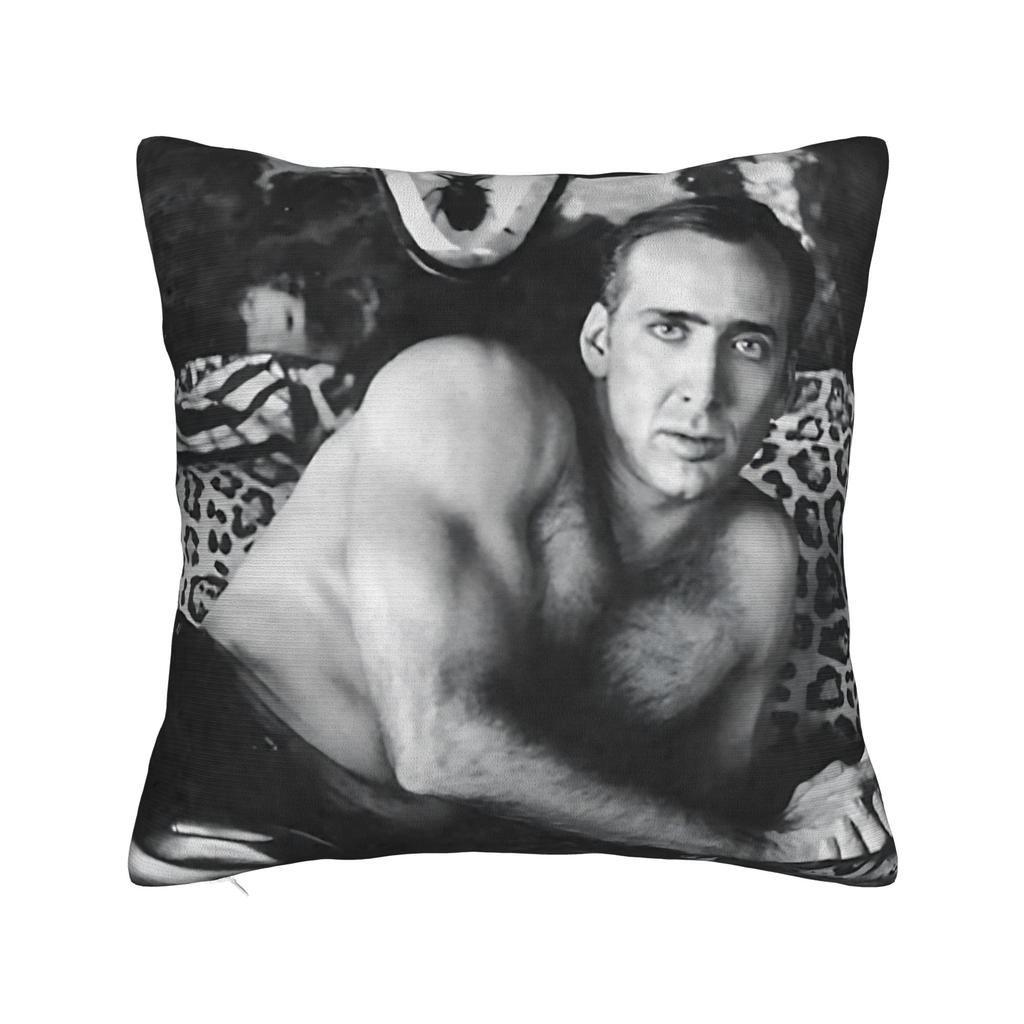 Sexy NNicolas CCage Pillow Cover Cute Funny Pillow Case For Couch Sofa Bedroom Custom Cushion Cover Gift