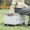 Folding Storage Box with Wheels and Pull Rod