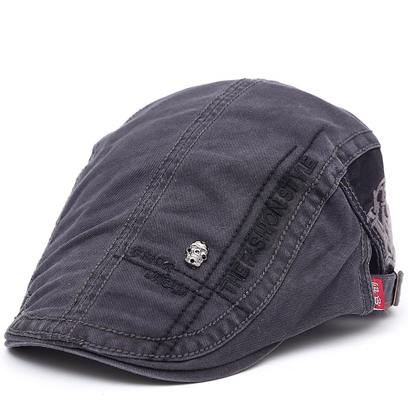 New Summer Outdoor Sports Cotton Berets Caps For Men Casual Peaked Caps Letter Embroidery Women Berets Hats Casquette Cap