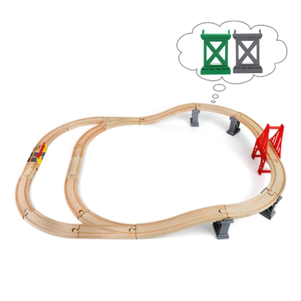 Train Bridge Pier Track Railway Accessories Compatible All Major Brands