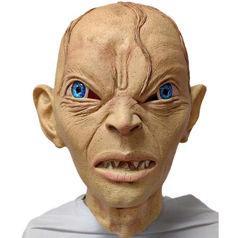 Halloween Lord of the Rings Magic Ring Gululum Mask Horror Zombie Headgear Latex Movie Party Mask Headgear