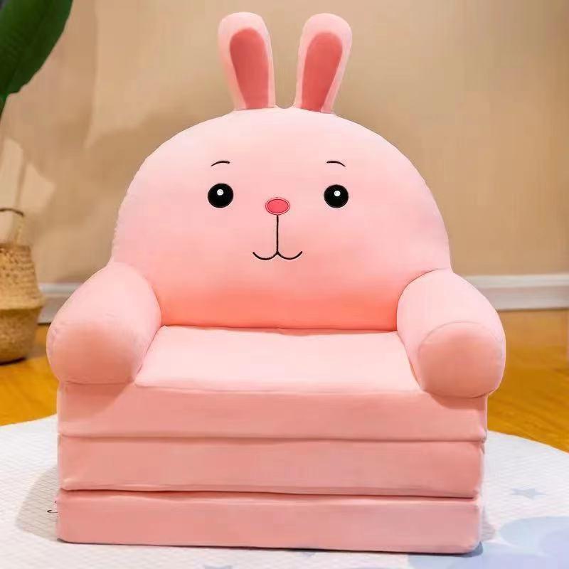 Foldable Cartoon Animal Plush Sofa Chair for Kids