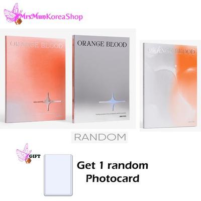 Álbum de sangre naranja con tarjetas fotográficas POB