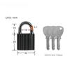 Durable Metal Heavy Duty Padlock Waterproof Safely Anti-theft Padlock with Keys Rust Proof Gate Locks Backpack