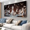 Modern Chess Art Canvas Wall Art, Frameless Wall Art Prints for Living Room, Office and Bedroom Decor