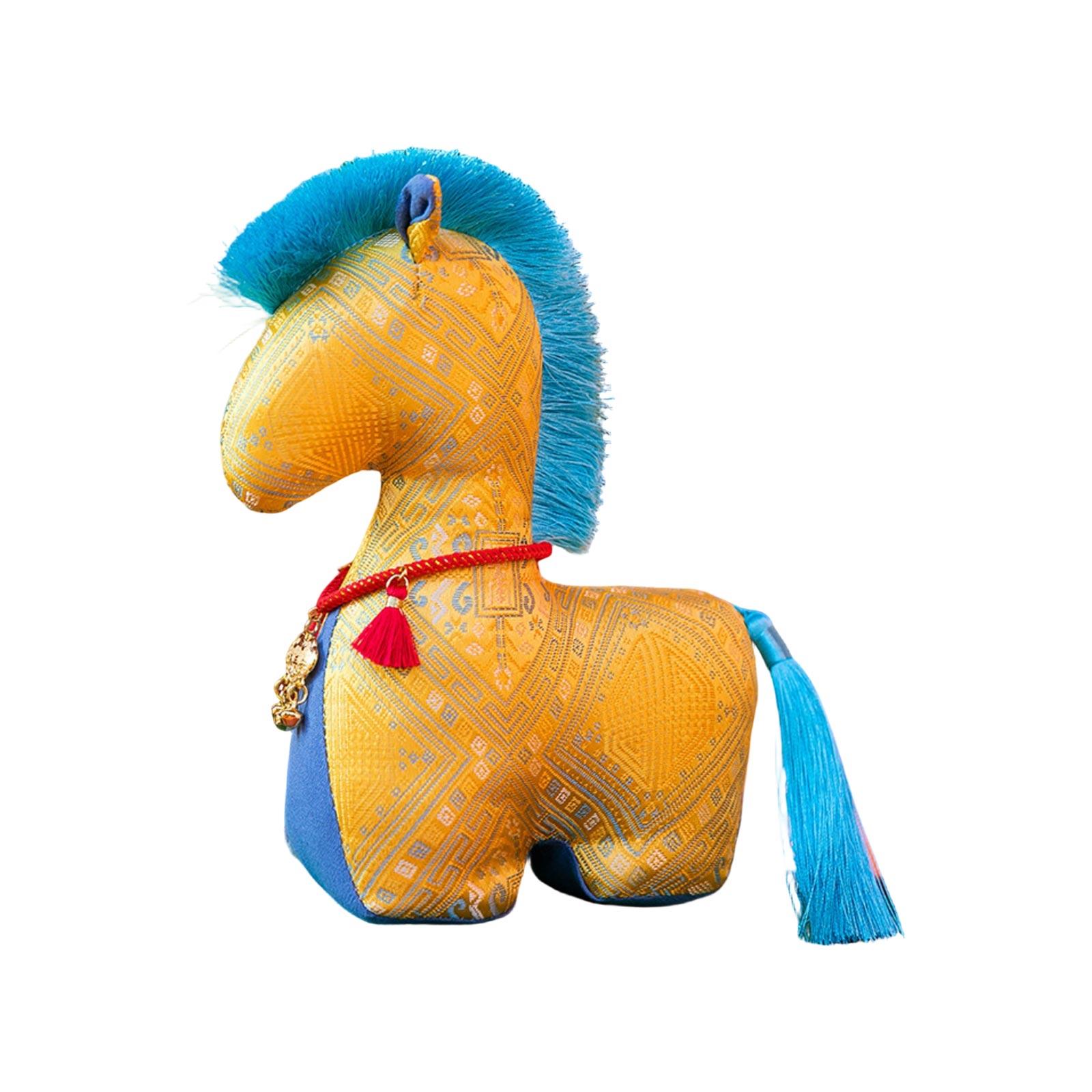 

20cm And Fabric Horse Plush Toy Doll One Size жовтий