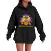 Women's Casual Comfortable Neck Hooded Long Sleeve Christmas Print Warm Sweatshirt