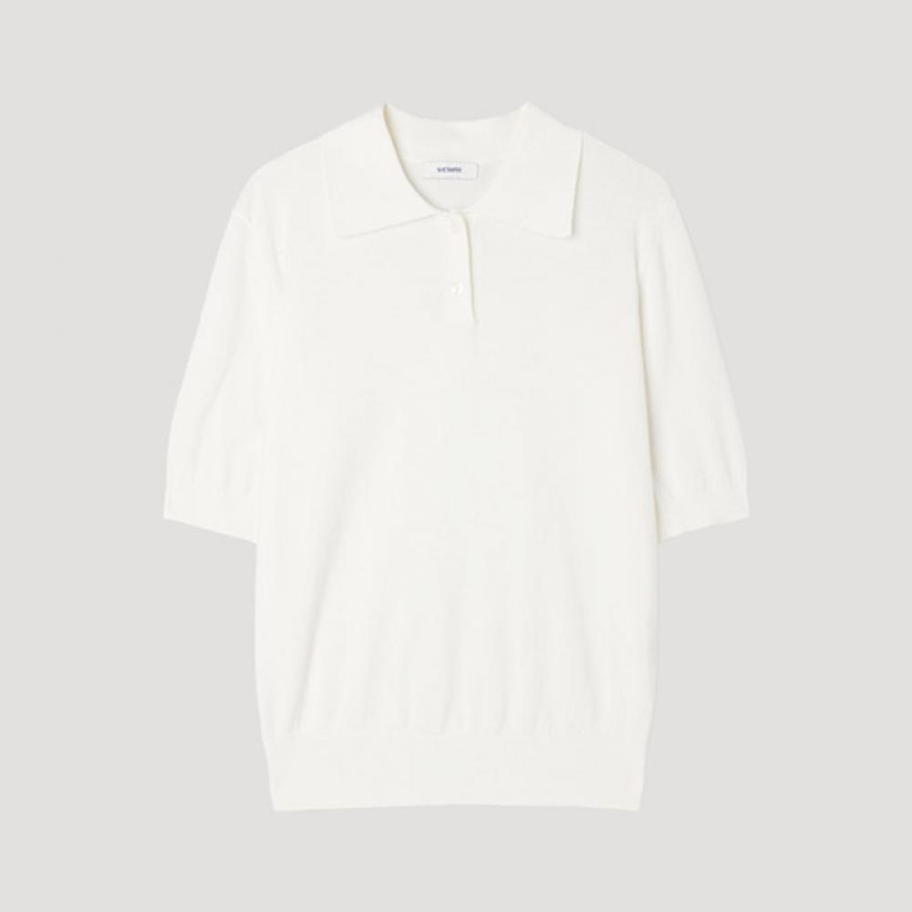

[ShS S miSS] baSic Collar Neck Knit SSkpop22230 Ow off-white/55