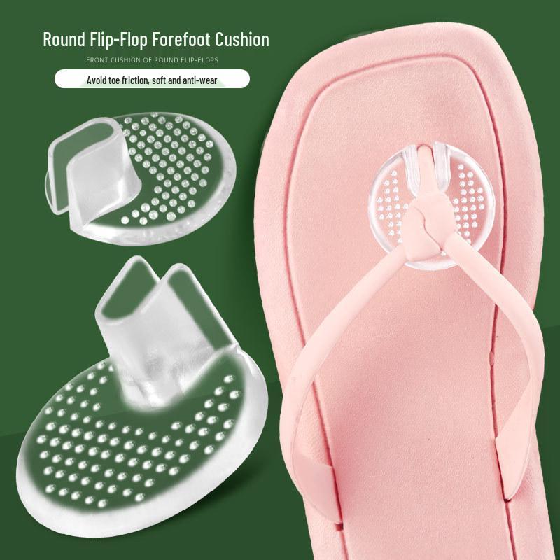 Small Dot Anti-Slip Gel Forefoot Pad High Heel Toe Post Flip-Flops