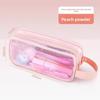 Student Double Layer Mesh Transparent Pencil Case With Large Capacity For School Use