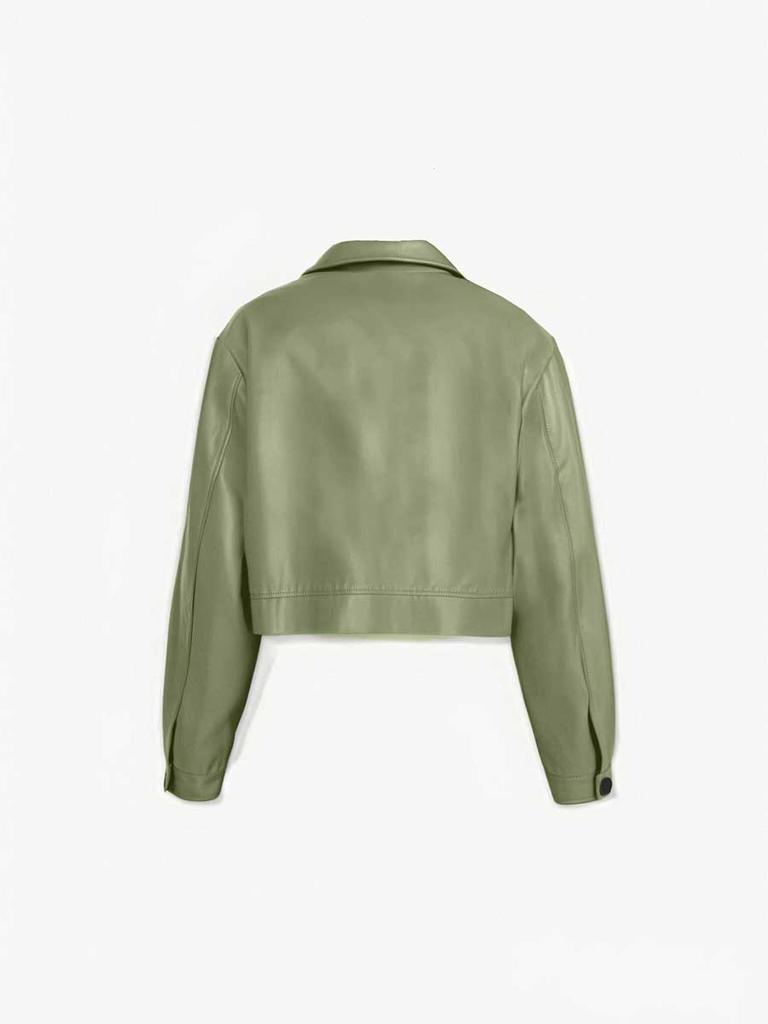 Autumn Winter Women's Lapel Faux Leather Jacket Loose Motorcycle Coat European American Style Casual Short Outerwear J589