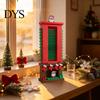 Weihnachtsmann Schornsteine Ornament Weihnachtszählkalender, 24 Tage Advents-Tischdekoration Xmas für Feiertagsparty Kalender