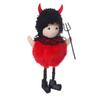 Scary Witch Black Cat Hanging Decoration Plush Halloween Witch Pendant  Ghost Festival Decor