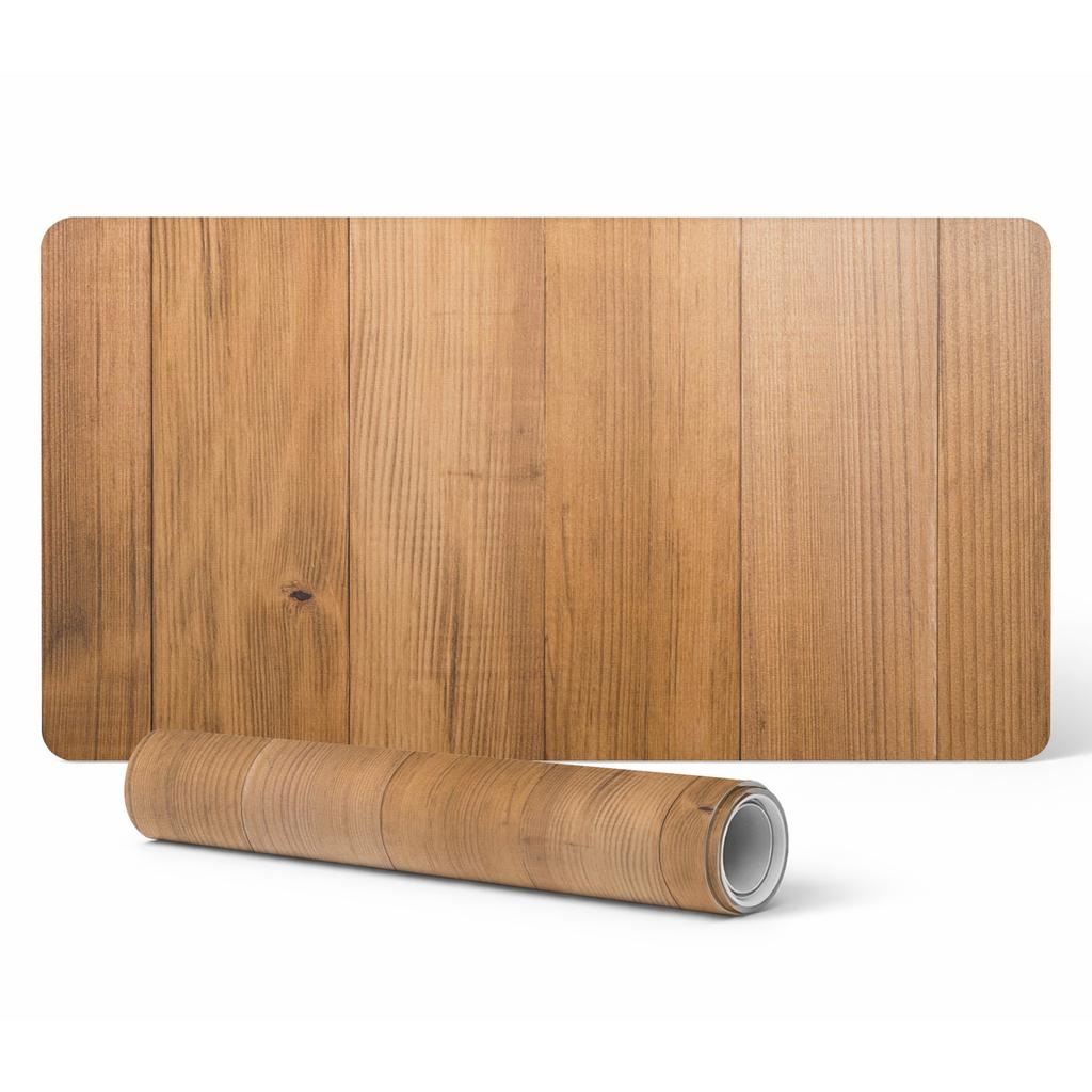 Protective Mat for Tabletop for Company Office Work Wooden Boards Background 100X50 Cm