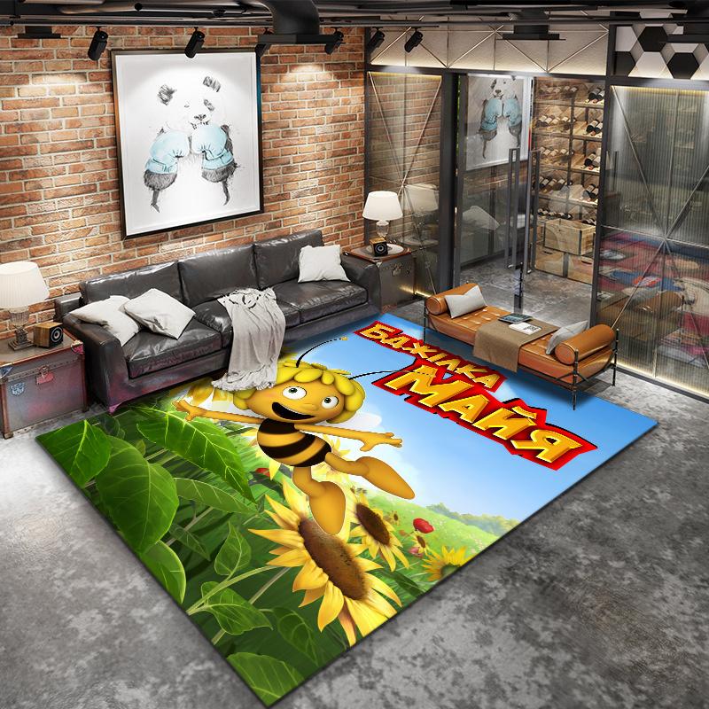 Maya Bee Carpet Rug for Living Room Bedroom Home Sofa Decoration,Kids play Nonslip Floor Mat