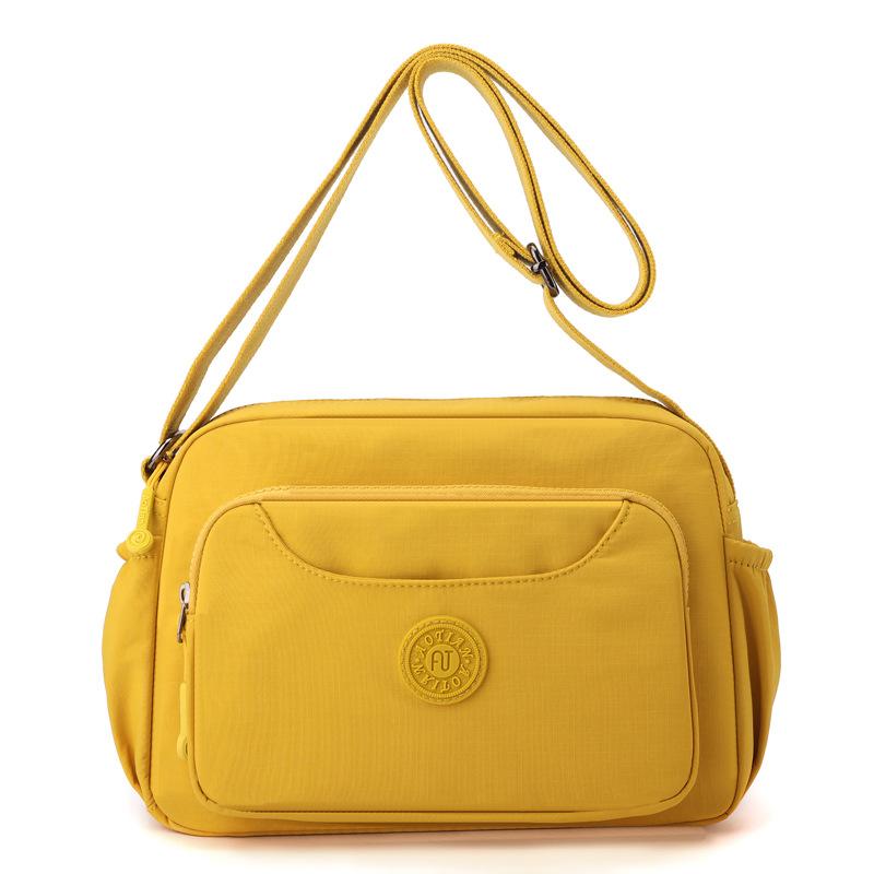 Women's Multi-Layer Shoulder Bag Solid Color Crossbody Bag Mother Bag