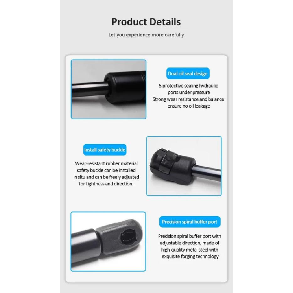 For Great Wall Haval H6 MK2 2th 2017- Absorber Support Rod Hydraulic Hood Struts Rear Trunk Tailgate Strut Lift Accessories