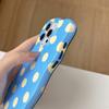 INS Cute Wave Polka Dot Phone Protect Case For iPhone 16 15 14 13 Pro Max Girls Women Hit Color Stripe Pattern Shockproof Cover