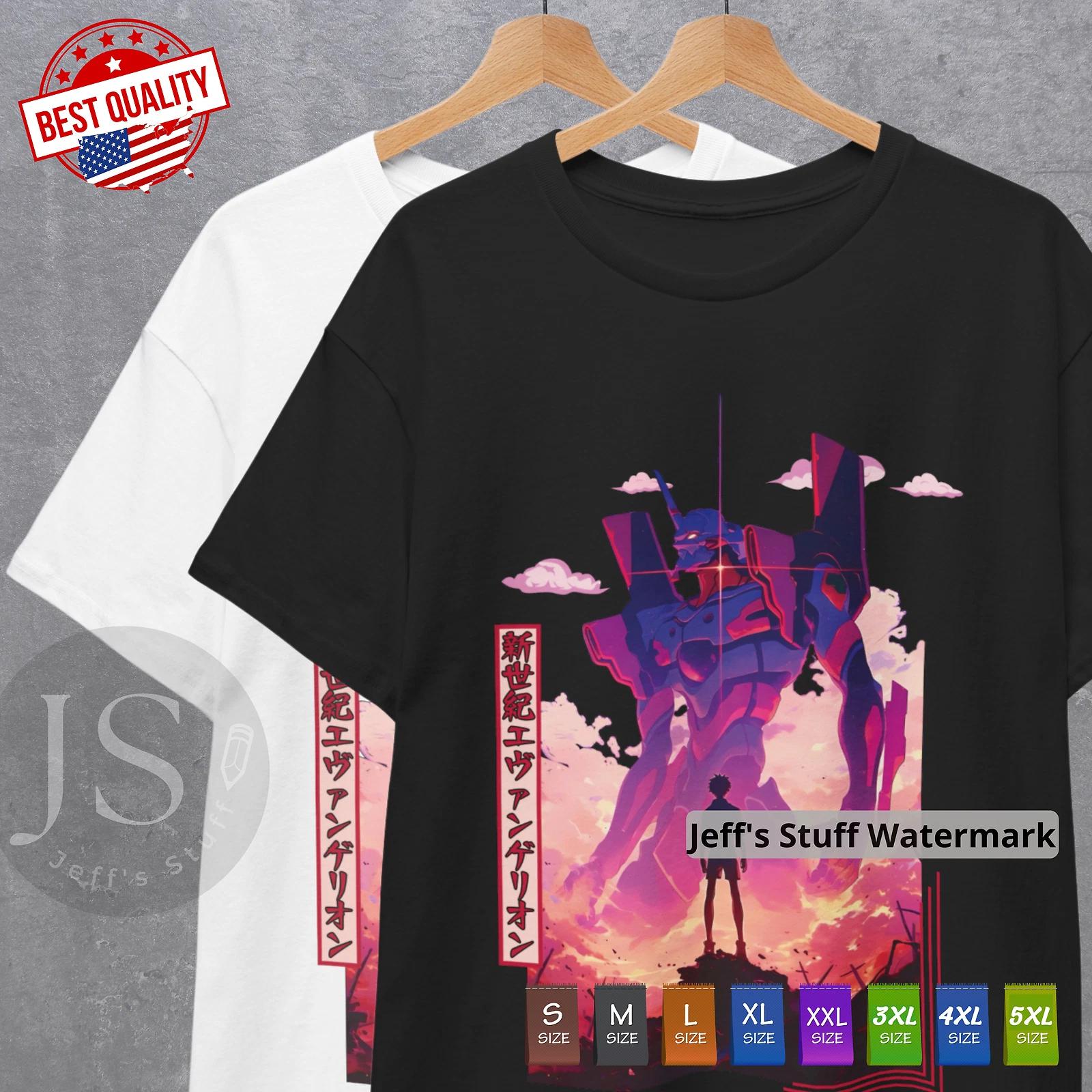 

Eva 01 Nerv T Shirt Evangelion 90s Anime Clothing Manga Cosplay Japanese Tee XL