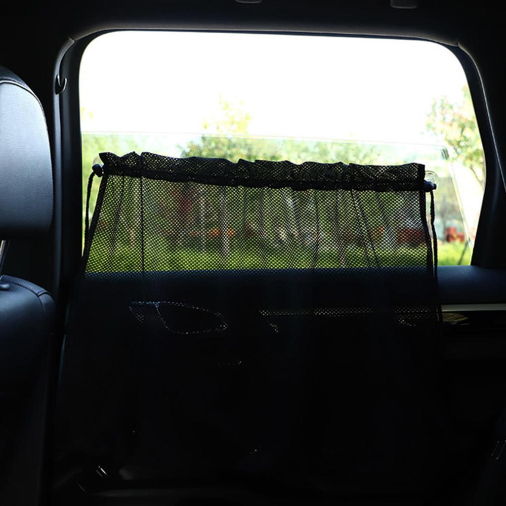 Summer Suction Cup Curtain In The Car Window Sunshade Cover Universal Side Window Sunshade UV Rays Protection Curtains Blocks