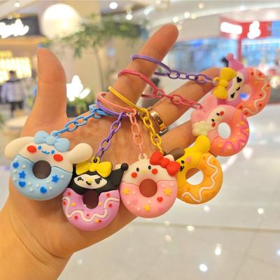Neuer Donut-Schlüsselanhänger Dekoratives Geschenk Süßer Dreidimensionaler Puppen-Schlüsselanhänger Paar Rucksack Anhänger