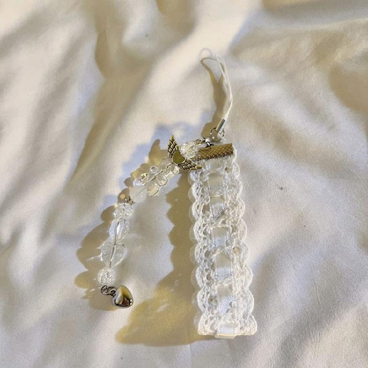 Handcrafted Phone Pendants Sweet Phone Charm Stylish Beads Phone Chain for Phone