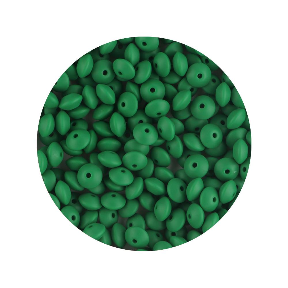 New 50pcs/lot Silicone Lentil Silicone Beads 12mm Jewelry Making Lentil Beads DIY Necklace Bracelets Jewelry Accessories