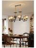 Modern Minimalist Copper Chandelier for Living Room, Restaurant, and Bedroom