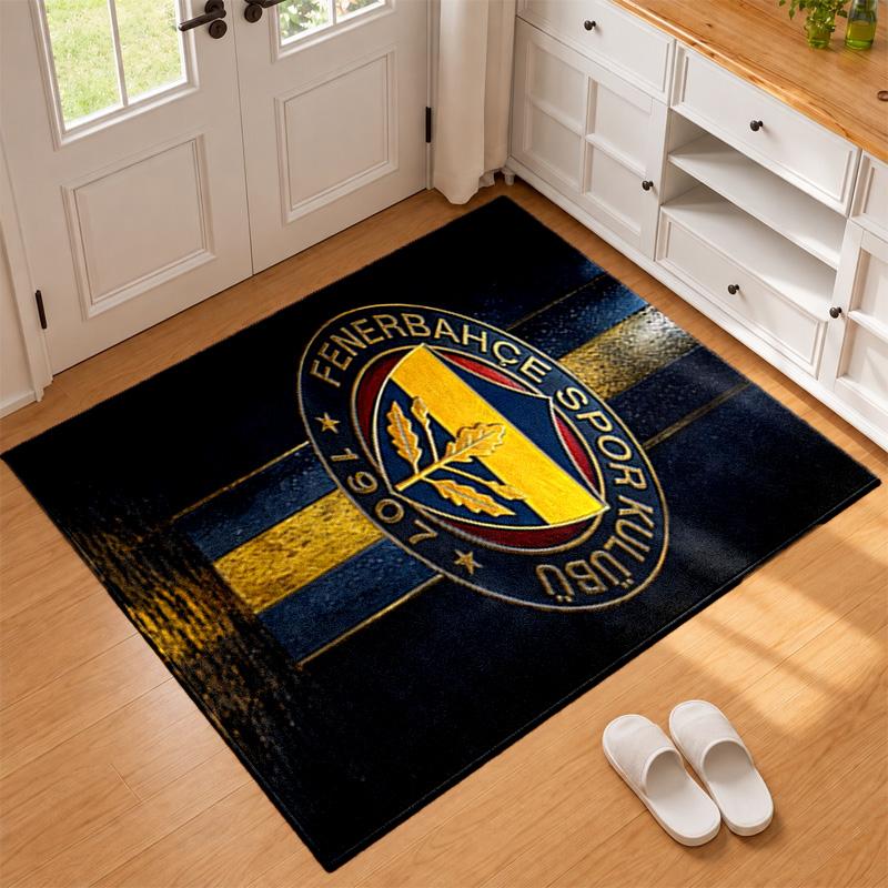 Fenerbahce Carpet Door Mat for Living Room or Bedroom Protective Mat Under Chair Office Decoration Christmas Gift Birthday Present