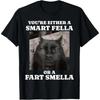 You're Either a Smart Fella or a Fart Smella Funny Cat Meme T-Shirt