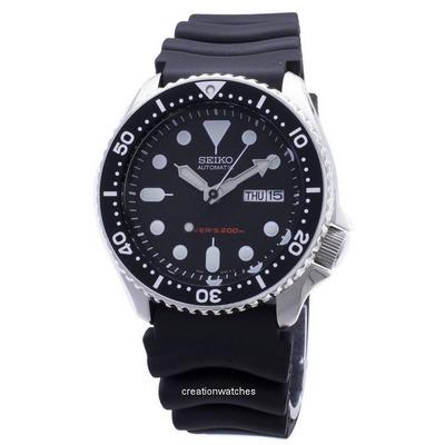 Reloj de Buceo Automático Refurbished SKX007 SKX007K1 SKX007K Correa de Goma para Hombre