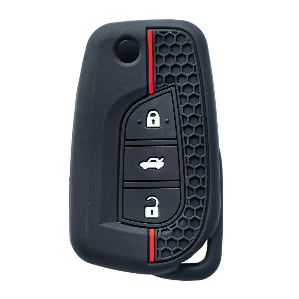 

Silicone Car Key Case For Toyota Corolla Auris Reiz Avensis Verso Yaris Aygo Rav4 Scion Tc Im Remote Cover Protector 3 Buttons
