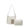 Women's bag spring new simple and fashionable contrasting colors lychee pattern shoulder bag texture child and mother small square bag tide