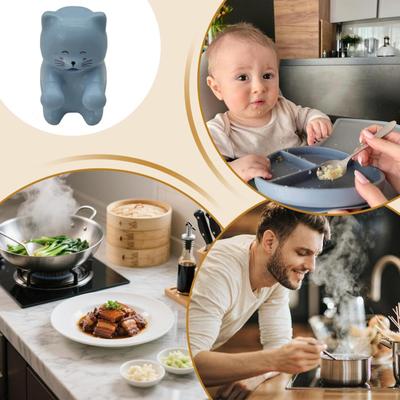 Mini Ventilatore Raffredda Cibo Forma Gatto Orso Clip su Bordo Tazza Ventilatore Ricaricabile Bevande Calde Caffè Tè Pasti Stoviglie Ventilatore Raffredda Cibo