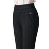 Pantaloni a Matita Slim Elasticizzati a Vita Alta da Donna Primavera Autunno Pantaloni Casual Abbinamento Stile Moda Signore di Mezza Età
