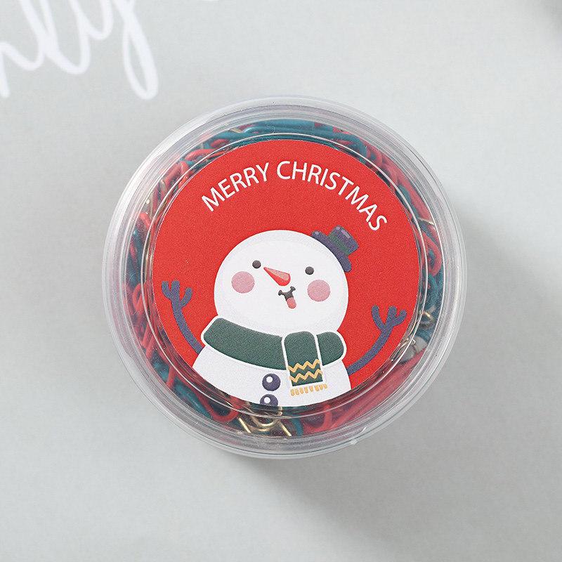 Red & Green Creative Christmas Paper Clip Gift Set with Golden Earth Display Box
