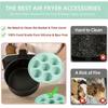 2 Pack Silicone Cake Molds Collapsible Bakeware Air Fryers Cake Moulds Muffins Tray Baking Accessories for Cake Muffins