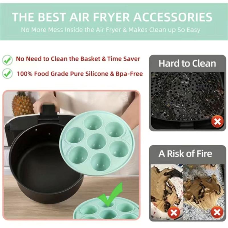 2 Pack Silicone Cake Molds Collapsible Bakeware Air Fryers Cake Moulds Muffins Tray Baking Accessories for Cake Muffins