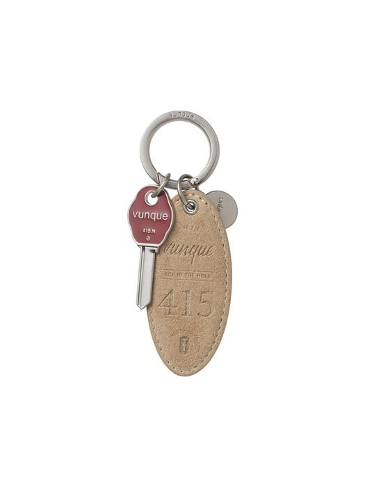 Vunque Suede Round Key Charm (Suede Round Key Charm) Soul Beige