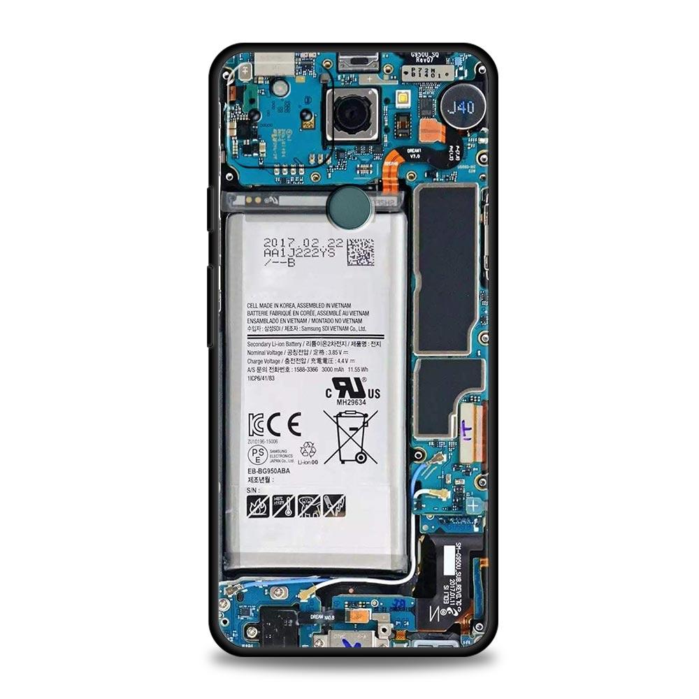 Main Circuit Board Pattern Phone Case Cover for Google Pixel 10 9 8 7 6 9A 8A 7A 6A Pro Shockproof Soft TPU 10 Pro XL Shell Bags